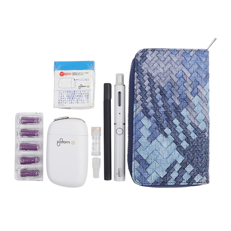 Woven-textured Ploom Tech Plus handheld storage bag and Ploom S protective case - cross-border dropshipping available.
