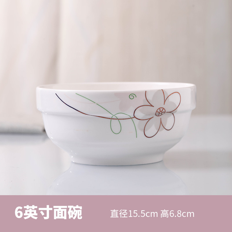 다채로운 6 인치 국수 그릇 직경 ≈ 15.5cm