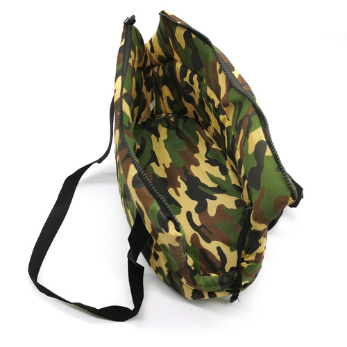 Cross-border best-selling pet backpack handbag, military green camouflage dog carrying bag, crossbody bag, outing pet bag