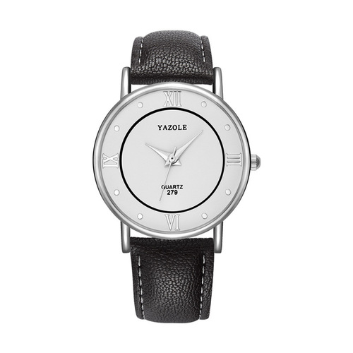 YAZOLE279 Couple Watch Pair Leather Watch Fashion Casual Quartz Watch Watch Men's and Women's Watch