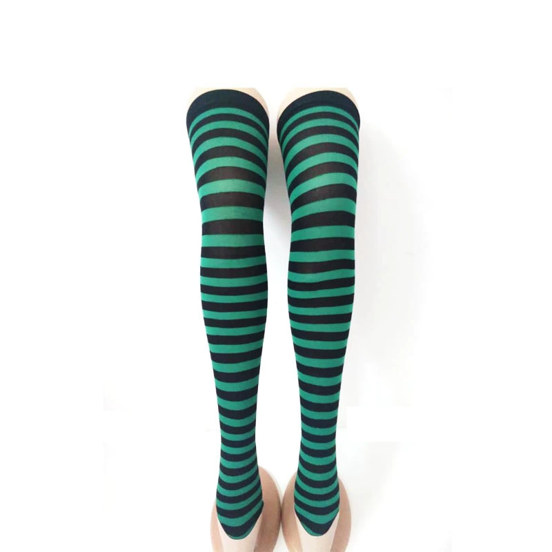 Носки на Хэллоуин Праздничная Вечеринка Разноцветные Полосатые чулки Игры Ролевые игры Полосатые чулки