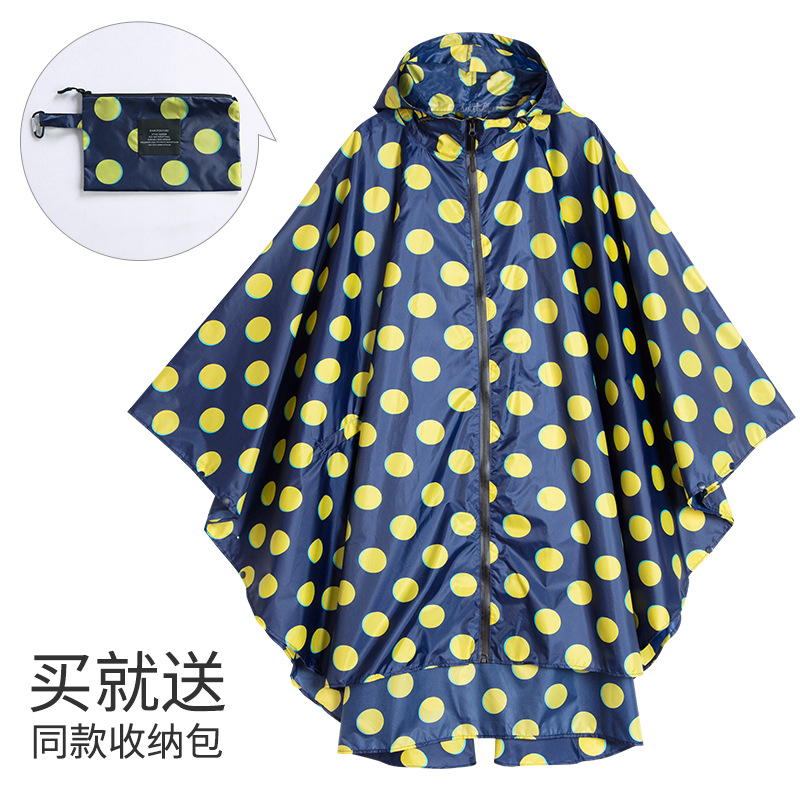 Fabricantes venden japonés Corea del Sur moda Capa delgada hombres y mujeres adultos impermeable poncho mochila ciclismo Amazon comercio exterior image 31
