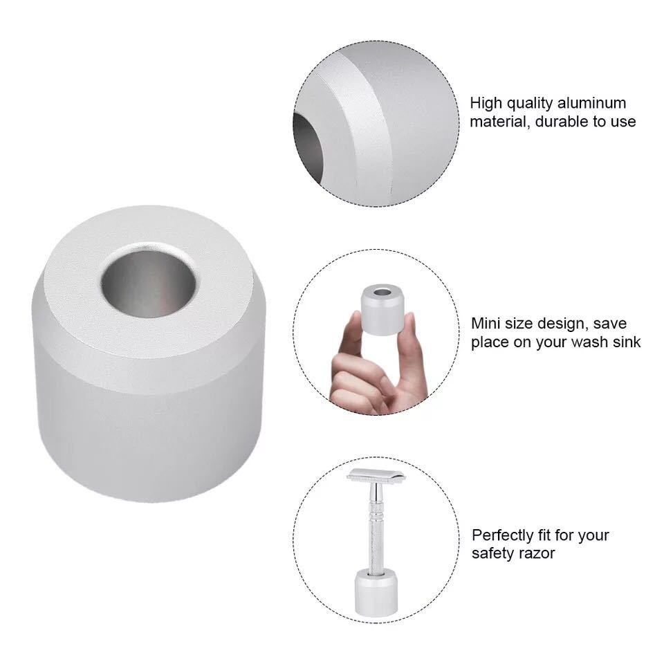 Famoso cuchillo de doble cara base de almacenamiento rack de almacenamiento manual de acero inoxidable de doble cara base de la máquina de afeitar todo el material de metal