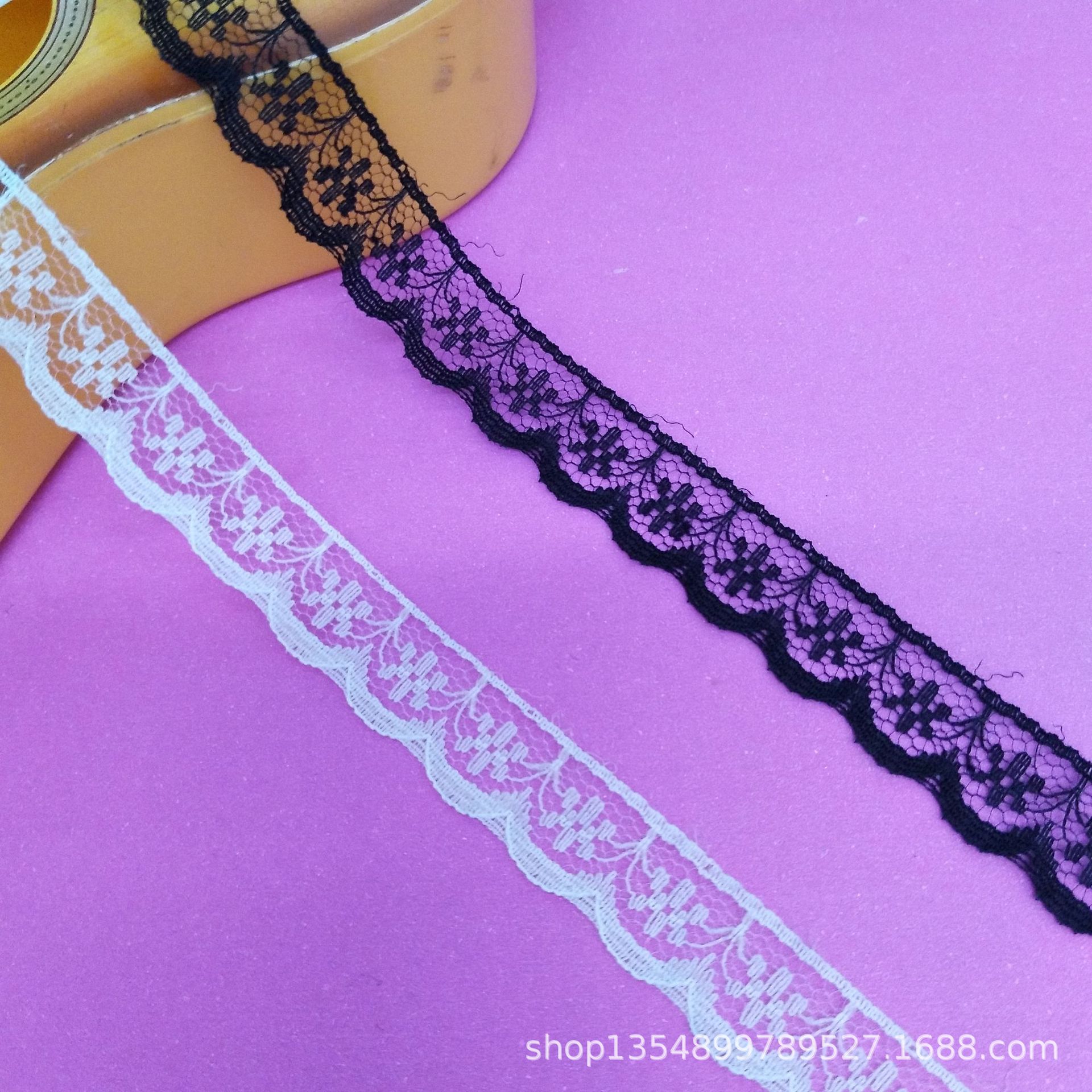 厂寄现货批发各种无弹力玩具花边1.4cm单排米字花优惠销售