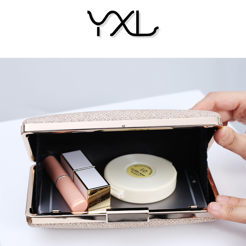 Bolso de noche elegante europeo y americano bolsa de banquete vestido de noche embrague bolsa de hombro entrega de una pieza