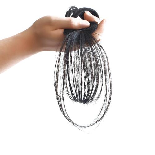 3D air bangs wig for women, fluffy middle-parted bangs, same style internet celebrity bangs wig piece, head replacement piece