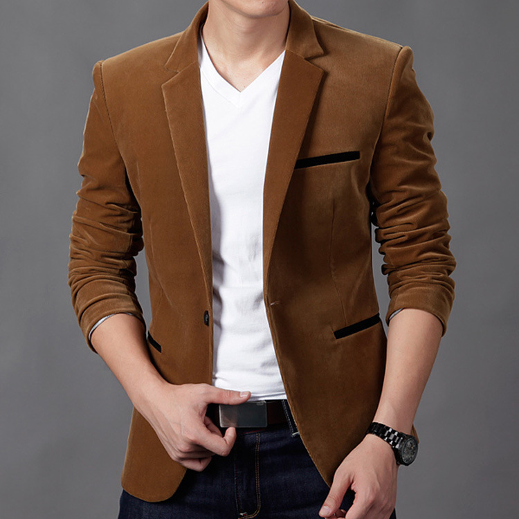 2025 Spring Suit Men's Korean Style Slim Fit Small Urine Single Suit Youth Trendy Suit Wholesale 2025 Spring Suit Men's Korean Style Slim Fit Small Urine Single Suit Youth Trendy Suit Wholesale