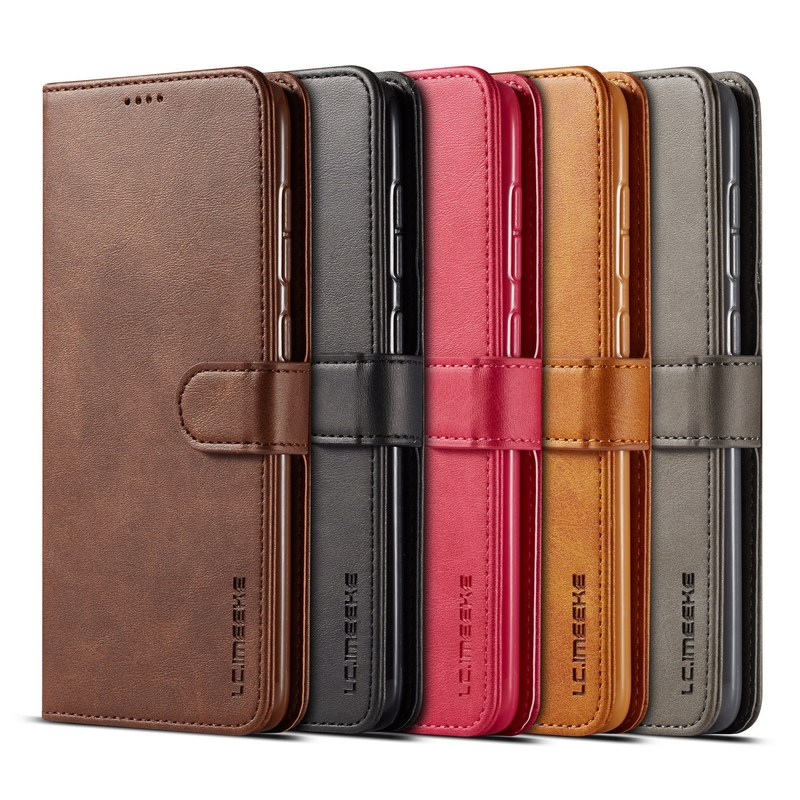 Lc.Imeeke Is Suitable for Samsung A57 A56 55 Mobile Phone Leather Case A54 A37 A16 Flip Cover A17 Wallet Style