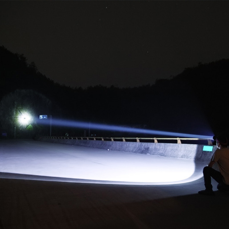 2019 nuevo faro de buceo LED montado en la cabeza al aire libre luz fuerte recargable iluminación subacuática reflector impermeable