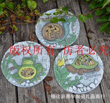 跨境欧式手绘水泥板工艺品花园草坪踏脚石脚踏板垫脚石欢迎牌园艺