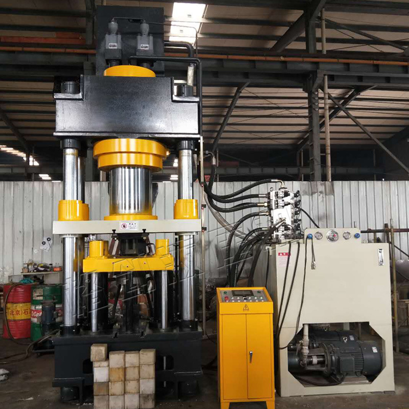 厂家直销全自动鱼饵压块成型机三梁四柱液压机500t伺服效率高