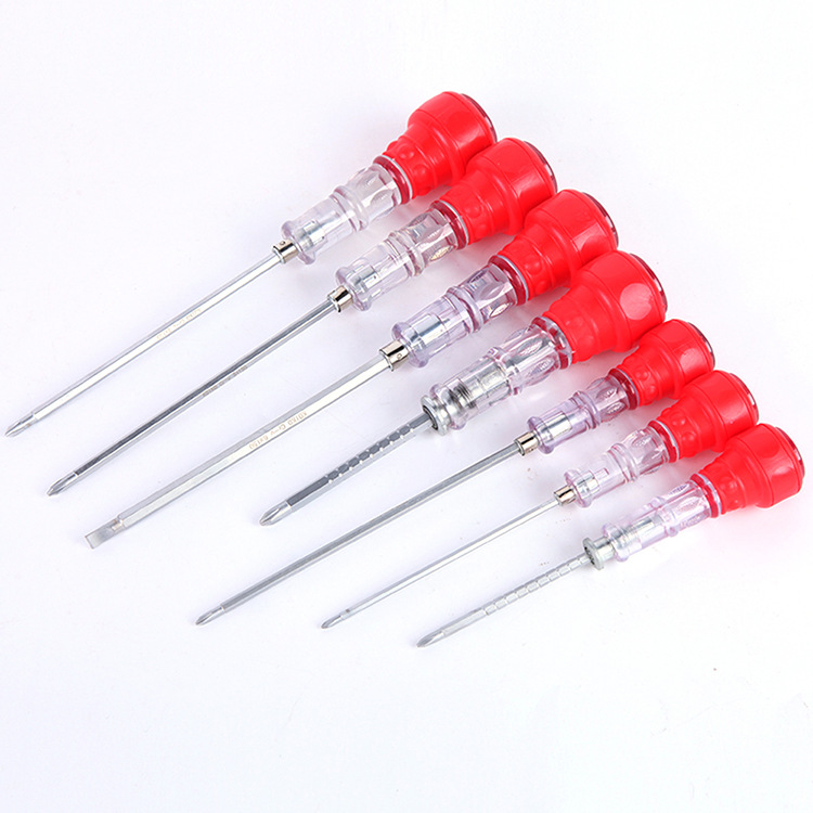 Calabaza japonesa de dos colores transparente de doble uso destornillador de Cruz destornillador industrial herramienta de reparación de desmontaje doméstico