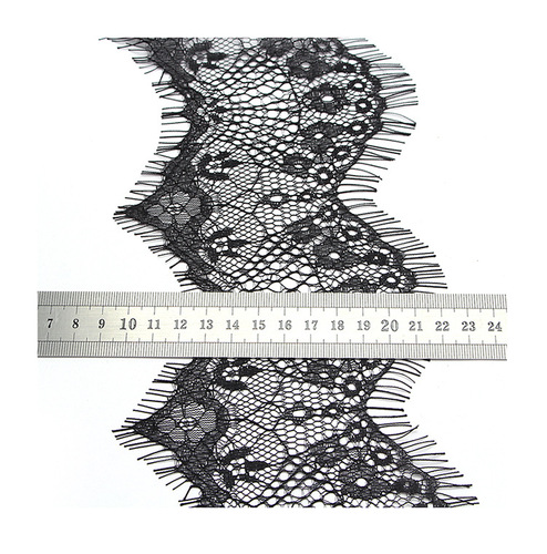 Wholesale 9.5cm multi-color optional lace decoration polyester silk women's clothing accessories eyelash lace 3 yards