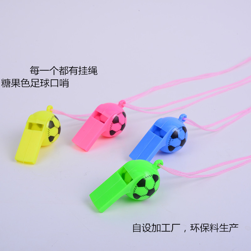 Yueke Yiwu Plastic Soccer Games Cheer Whistles Children's Toys Event Gifts Soccer Fans
