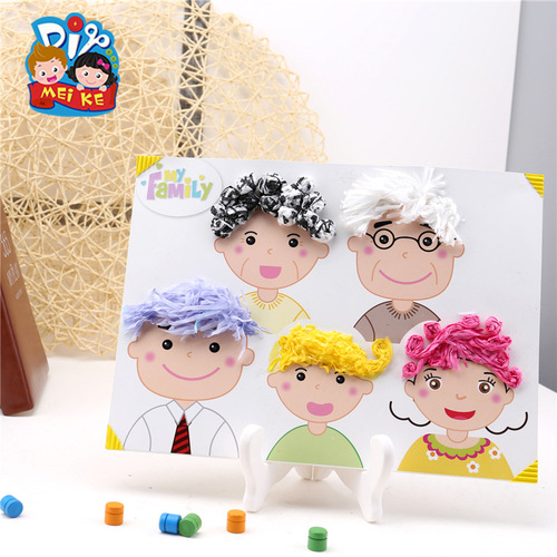 Mother's Day handmade diy hair design for mom, children's production material package, kindergarten toys and gifts