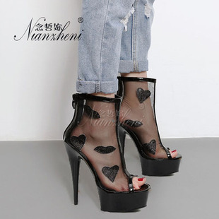������ 13cm�r��͸����Ͳѥ15���ֳ��߸�͸��ˮ����ҹ��ە�ŮЬ