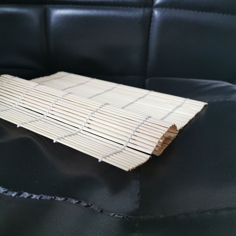 Esterilla de bambú para sushi de 24 cm, piel blanca, piel amarilla, piel verde, esterilla para enrollar, molde de arroz de algas marinas de plástico, fabricante de exportación, venta al por mayor