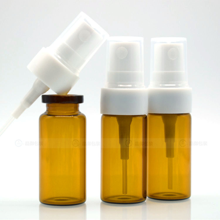 5ml10ml20#茶色卡口管制喷雾瓶西林瓶玻璃茶色喷雾瓶