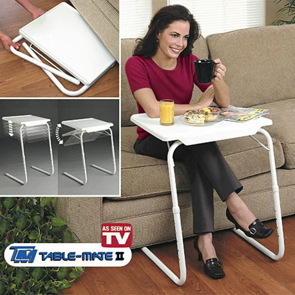 New TABLE MATE portable multifunctional folding table for foreign trade, home use, lazy bed dining table, TV and computer table