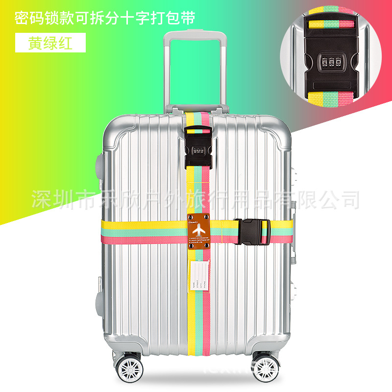 Itravel contraseña Cruz maleta Correa caja de la carretilla correa de embalaje correa de equipaje suministros de viaje