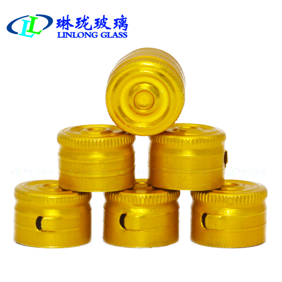 锁口 15mm口服液瓶盖 铝制穿插盖 可撕拉开盖 医药包装