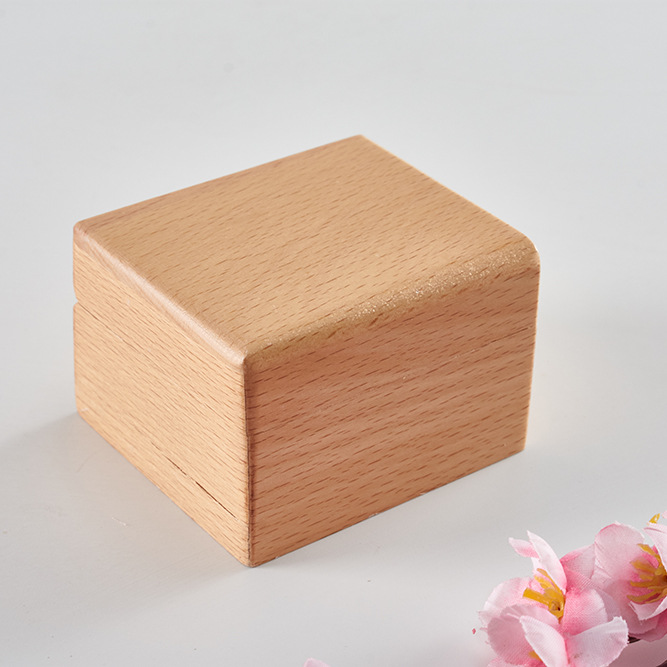 Caja de música de madera creativa Caja de música de manivela con tapa plegable Regalos de Navidad para familiares y amigos Regalos navideños Caja de música