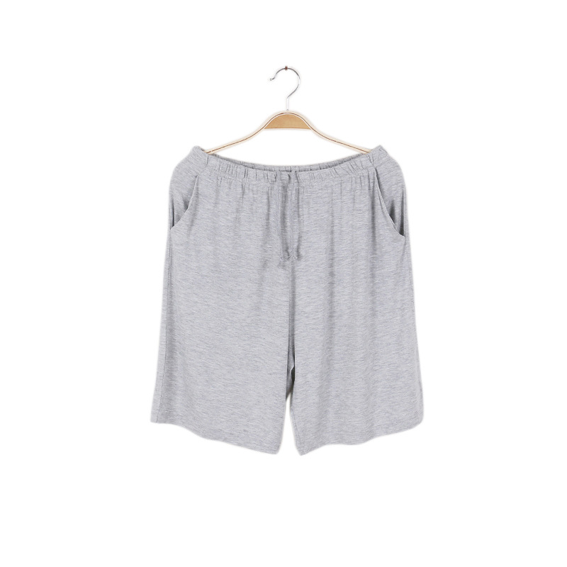 Verano más tamaño modal de los hombres pantalones de pijama de Casa delgada deportes casuales pantalones de pijama cortos de los hombres extra gordos pantalones cortos de fibra de bambú