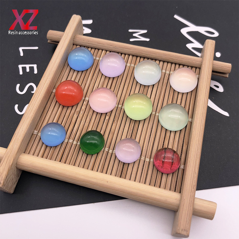 Popular Round Resin Diamond Light Ring Surface Imitation Agate Denier-Shaped Patch Ancient Style Hairpin Phoenix Crown Handmade DIY Material Popular Round Resin Diamond Light Ring Surface Imitation Agate Denier-Shaped Patch Ancient Style Hairpin Phoenix Crown Handmade DIY Material