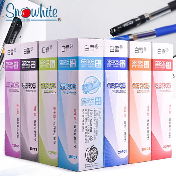 Snow White Pen Refill Gbr05 (Black/Red/Blue/Green/Purple/Pink/Orange/Light Blue/Dark Blue) (Piece)