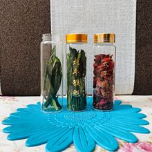 经典太平猴魁普洱茶铁皮石斛花 桦树茸沉香花茶 枸杞  分装玻璃瓶