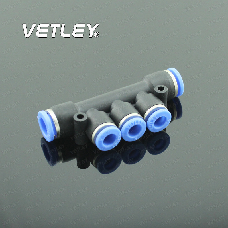 气动快速接头，PKG 04/06/08-06 五通变径 快插式气动接头