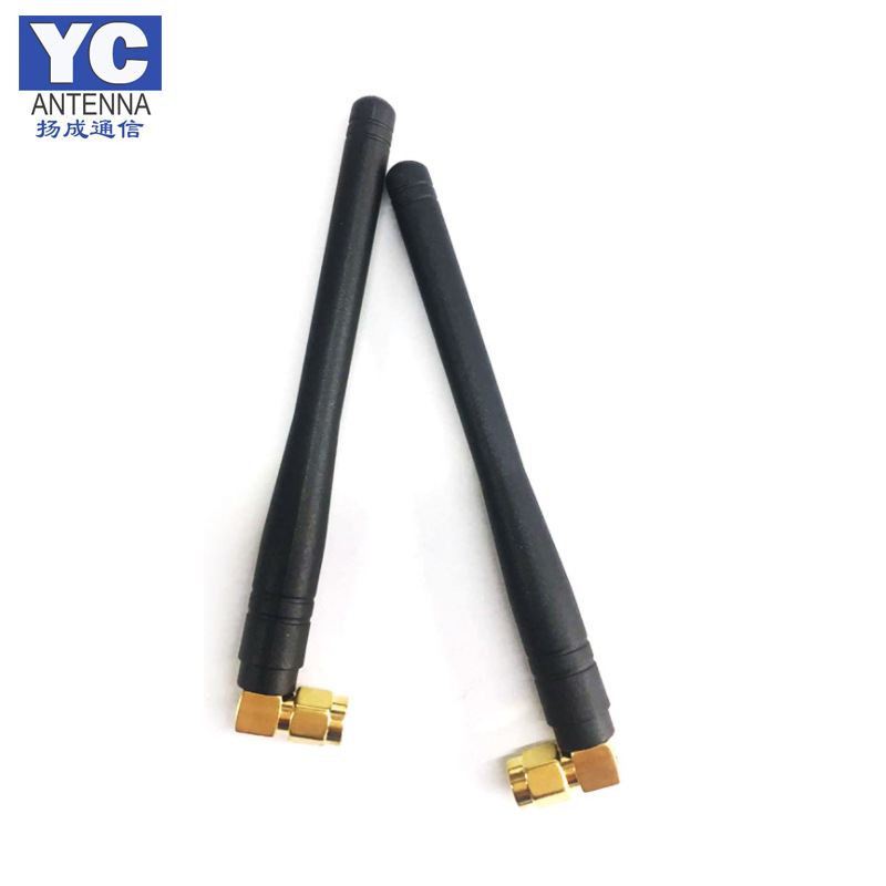 深圳厂家直销 大量批发433MHZ天线全向胶套SMA弯头天线