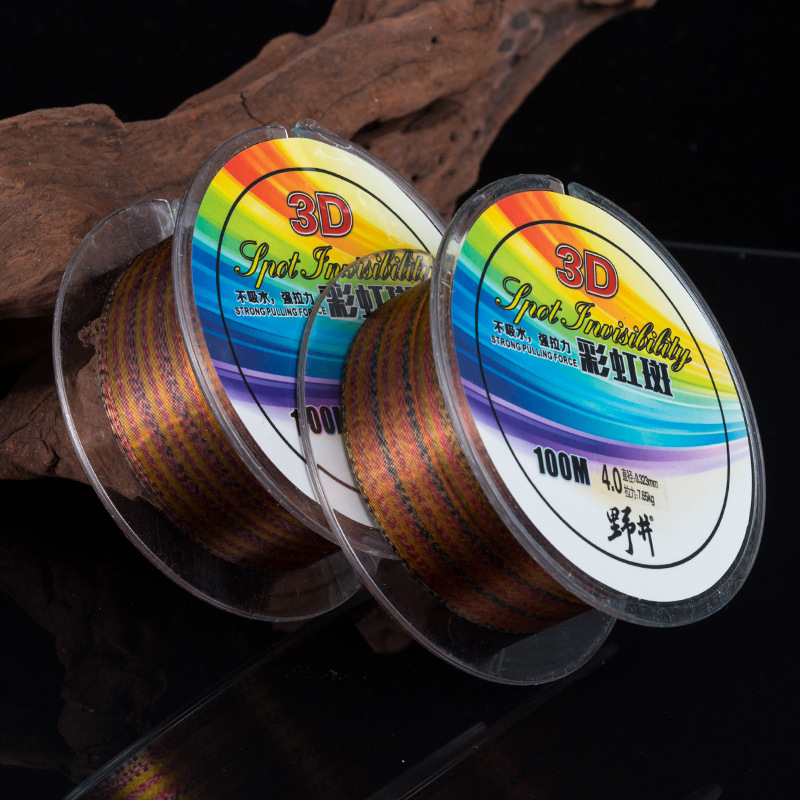 Wild Well 100 M línea de pesca de nylon mano Rod lanzando Rod Mesa línea de pesca Tensión de alta resistencia línea principal punto línea de pesca soluble en agua