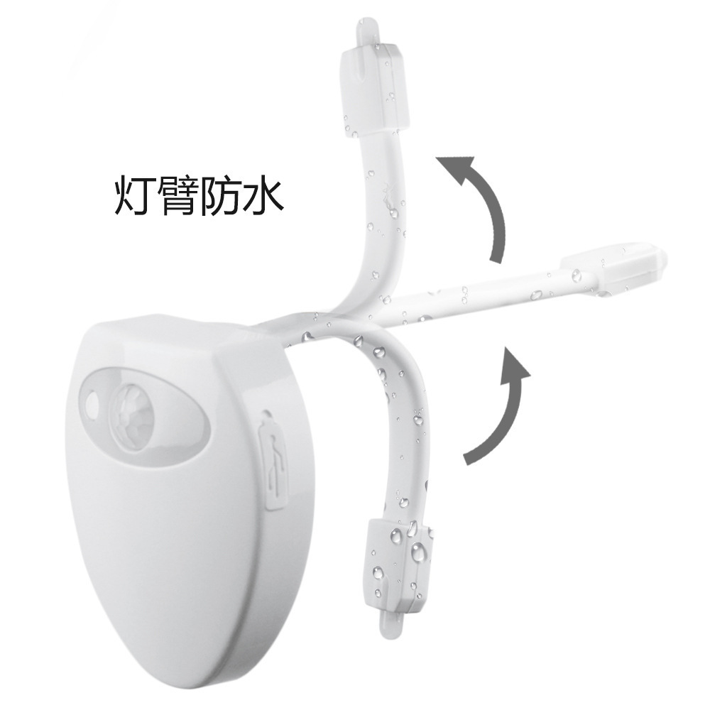 Carga nueva lámpara de sensor de inodoro que cuelga la lámpara del sensor del cuerpo humano