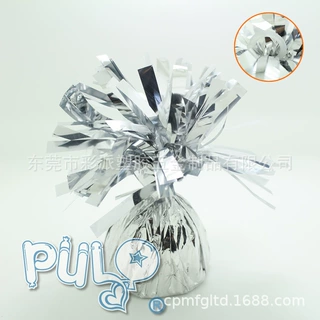 银色气球桌飘承重块气球配重吊坠170-180克Balloon foil weights