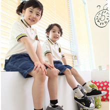 夏季纯棉新款韩版儿童幼儿园小学初中校服运动套装XT116