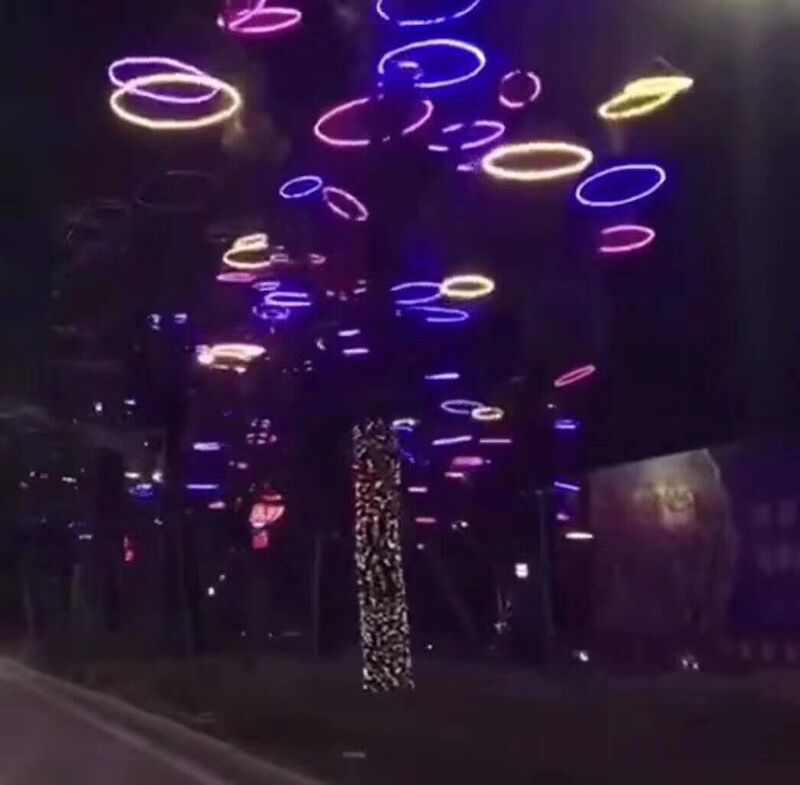 LED Halo outdoor waterproof modeling lamp tree lamp pendant road landscape courtyard decoration square Festival lighting lamp