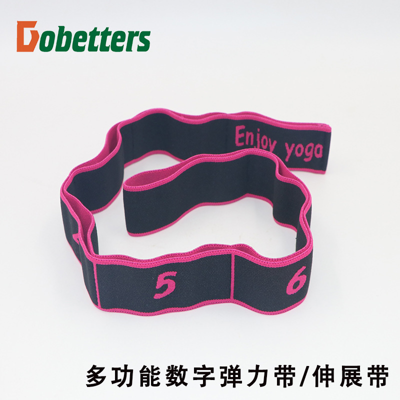 Multi-segmento de corrección de la banda digital de crisantemo cuerda de fitness yoga Danza Latina banda elástica banda de estiramiento posición número de banda