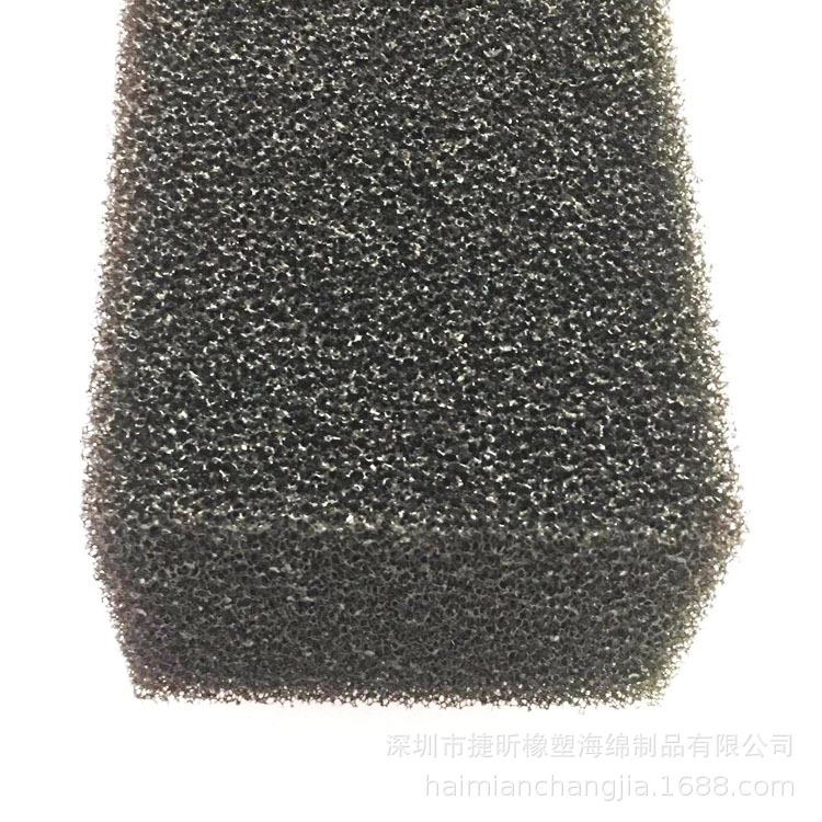 长条黑色粗孔污水工业过滤海绵 白色中孔聚氨酯过滤棉 定 做滤棉