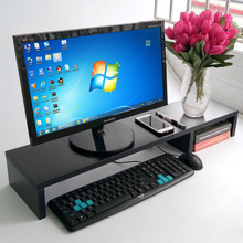 桌上双屏电脑显示器增高架80厘米加长垫高支架简易桌面置物收纳架