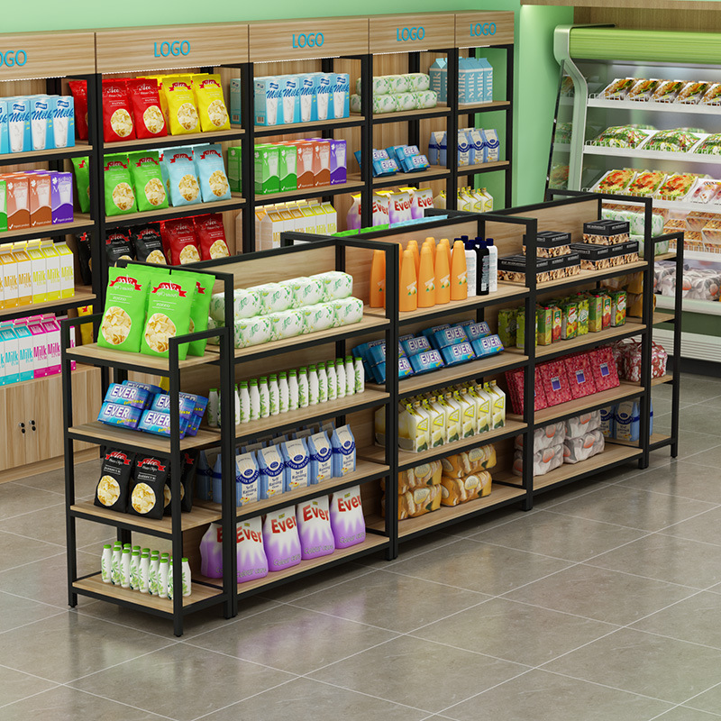 货架超市展示架小卖部零食店母婴多功能自由组合便利店中岛柜