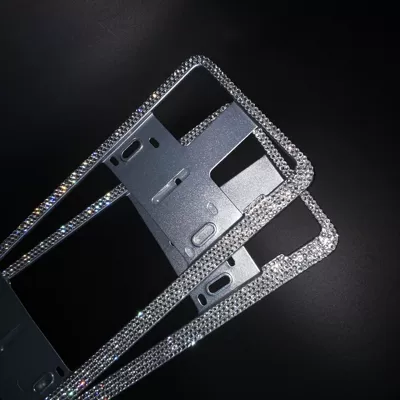 Diamond License Plate Frame Diamond License Plate — License plate holder/license plate holder