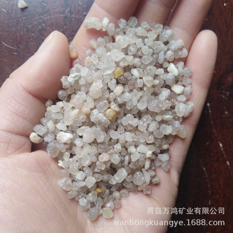 海砂净水过滤石英砂颗粒 工业水处理海砂滤料 潍坊过滤器填料用