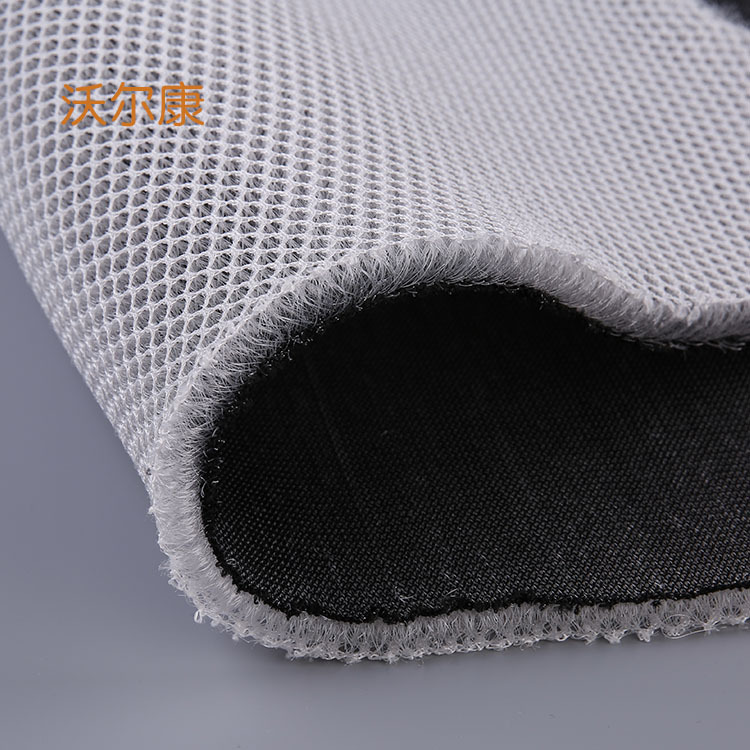 泉州沃尔康 3d材料 10mm透气可洗三明治网眼布 3d网布现货