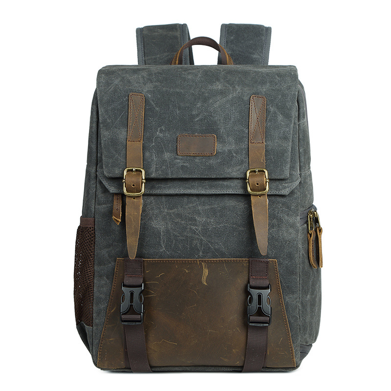 Ancient waterproof canvas casual backpack