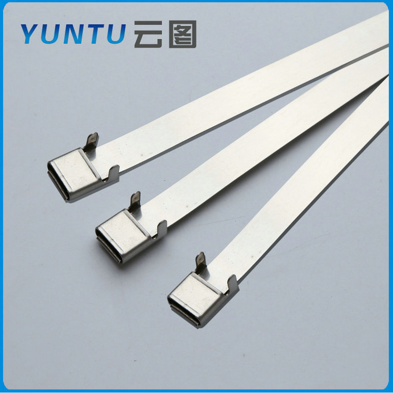 厂家推荐 不锈钢束线扎带 自锁式不锈钢扎带 浸塑不锈钢扎带