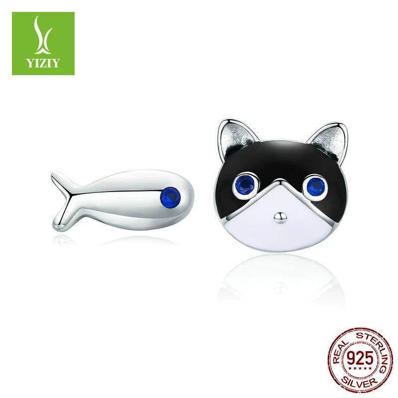 Cute fashionable creative earrings, silver 925 sample