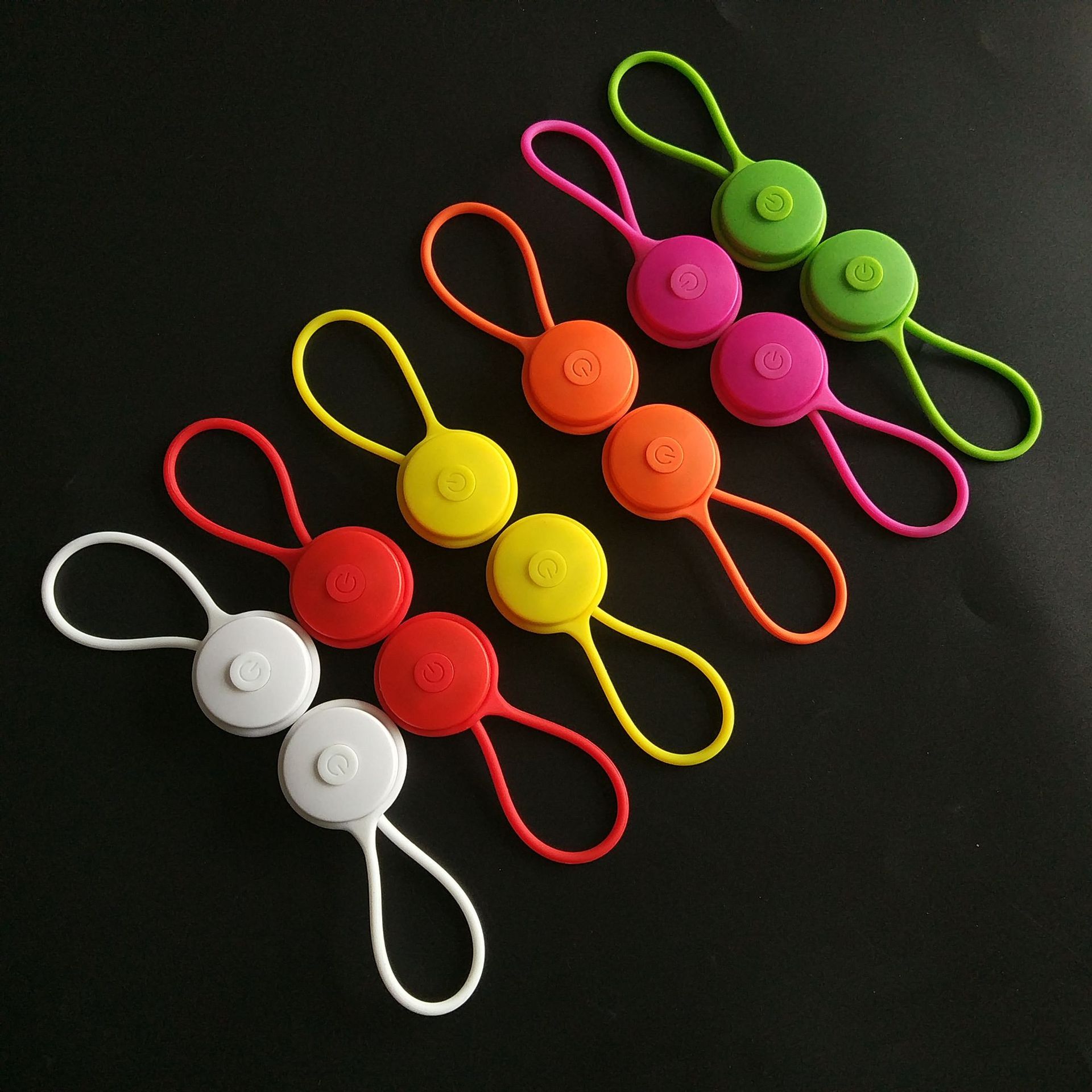 Changyi deportes al aire libre regalo LED mochila de silicona luz colgante mini mochila luminosa luz al por mayor