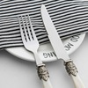 High-end spoon stainless steel, retro tableware, set, acrylic handle, European style, Birthday gift