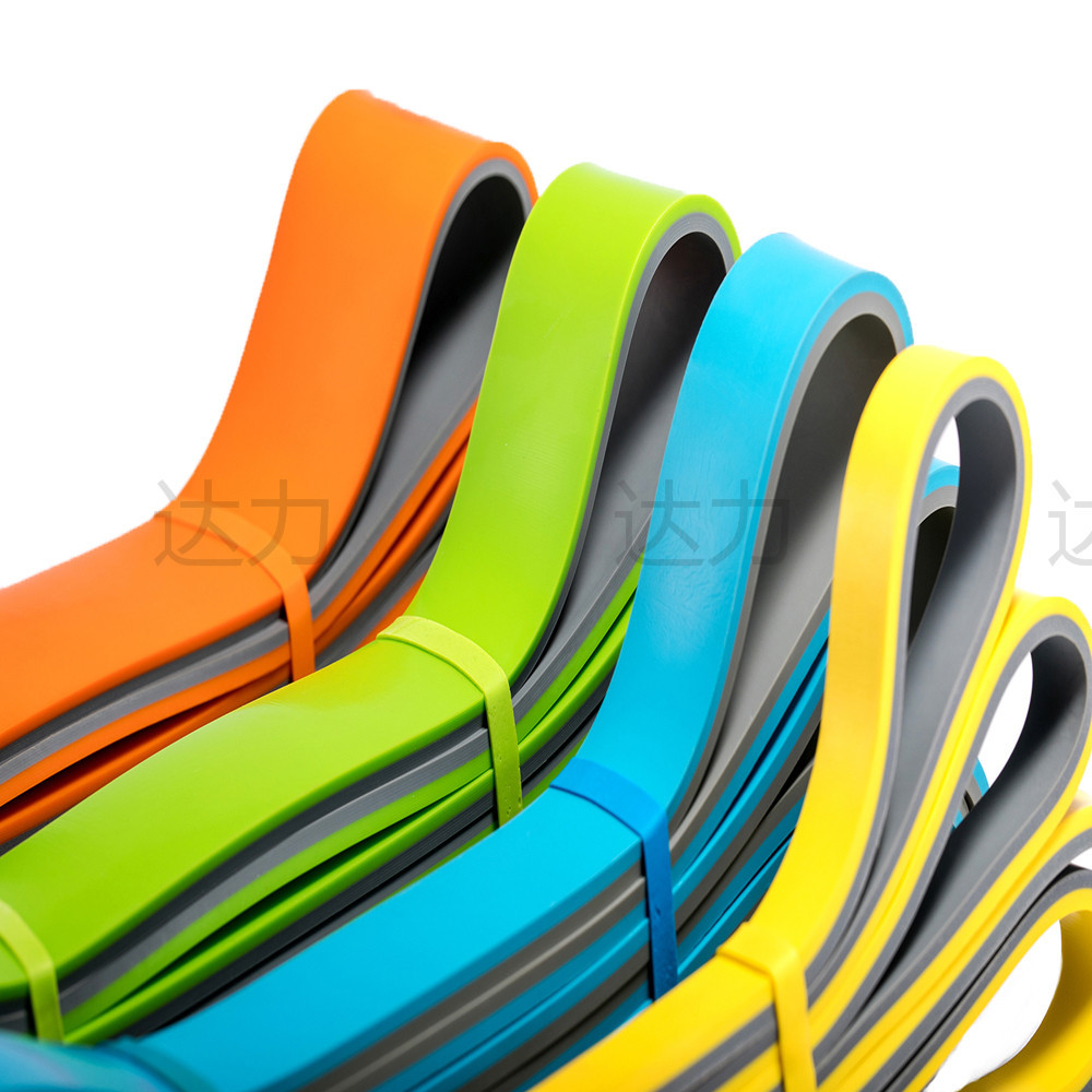 Suministro directo de fábrica de dos colores banda de resistencia de látex traje de yoga banda de tensión banda de resistencia fitness banda elástica de ejercicio